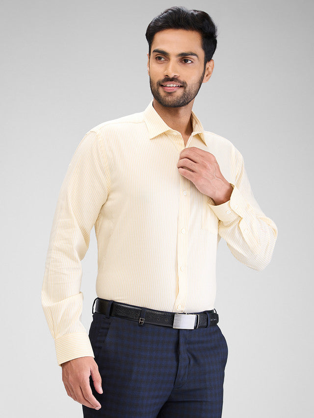 Park Avenue Yellow Formal Shirt