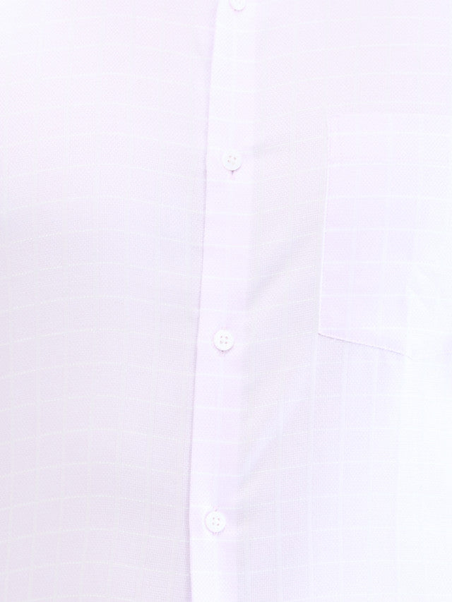 Park Avenue Purple Checks Regular Fit Cotton Formal Shirt