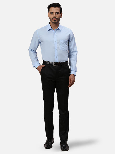 Park Avenue Blue Formal Shirts