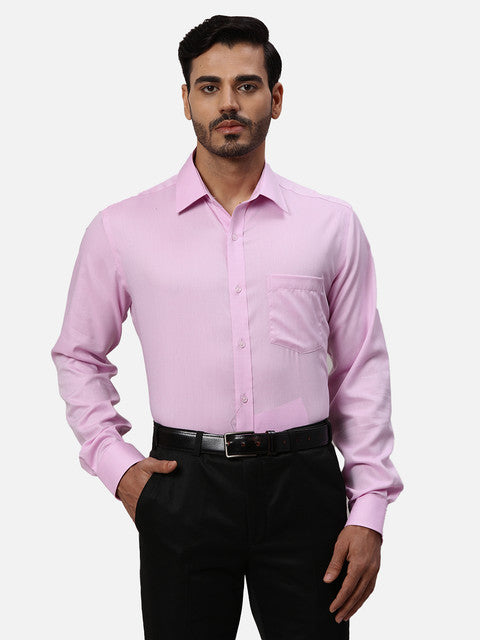 Park Avenue Pink Formal Shirts