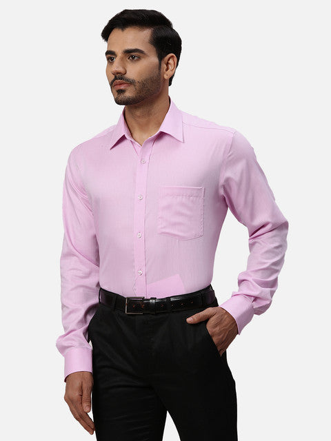 Park Avenue Pink Formal Shirts