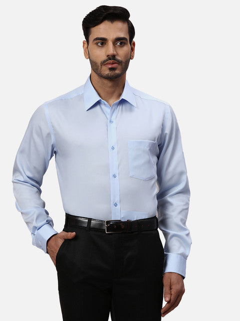 Park Avenue Blue Formal Shirts