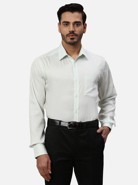 Park Avenue Green Formal Shirts