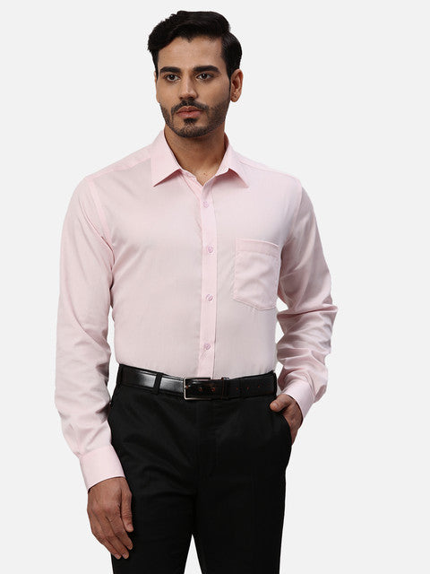 Park Avenue Pink Formal Shirts