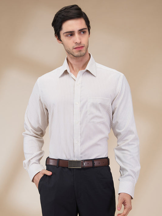 Park Avenue Brown Formal Shirt