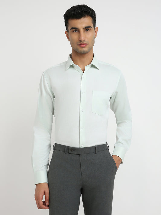 Park Avenue Green Formal Shirt