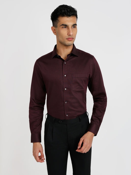 Park Avenue Maroon Shirt 