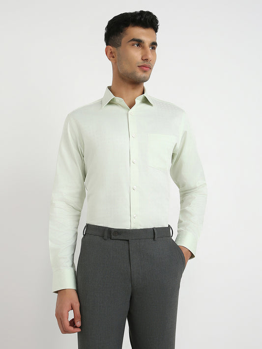 Park Avenue Green Formal Shirt