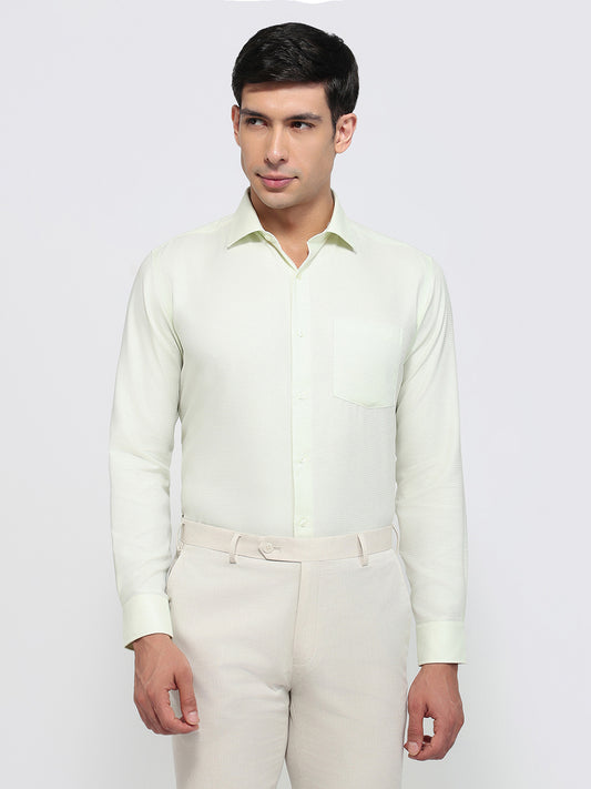 Park Avenue Green Formal Shirt