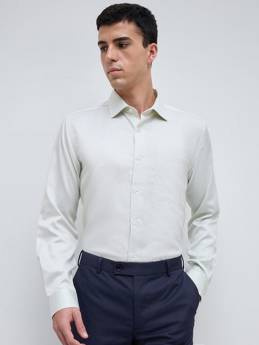 Park Avenue Green Formal Shirt