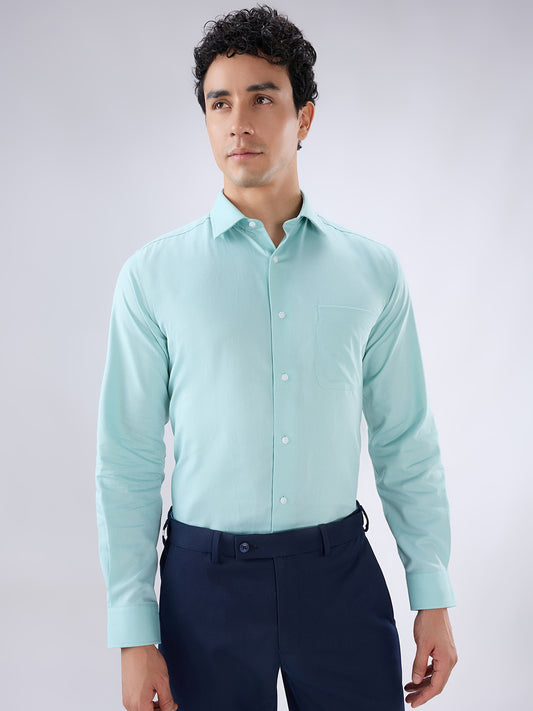 Park Avenue Green Formal Shirt