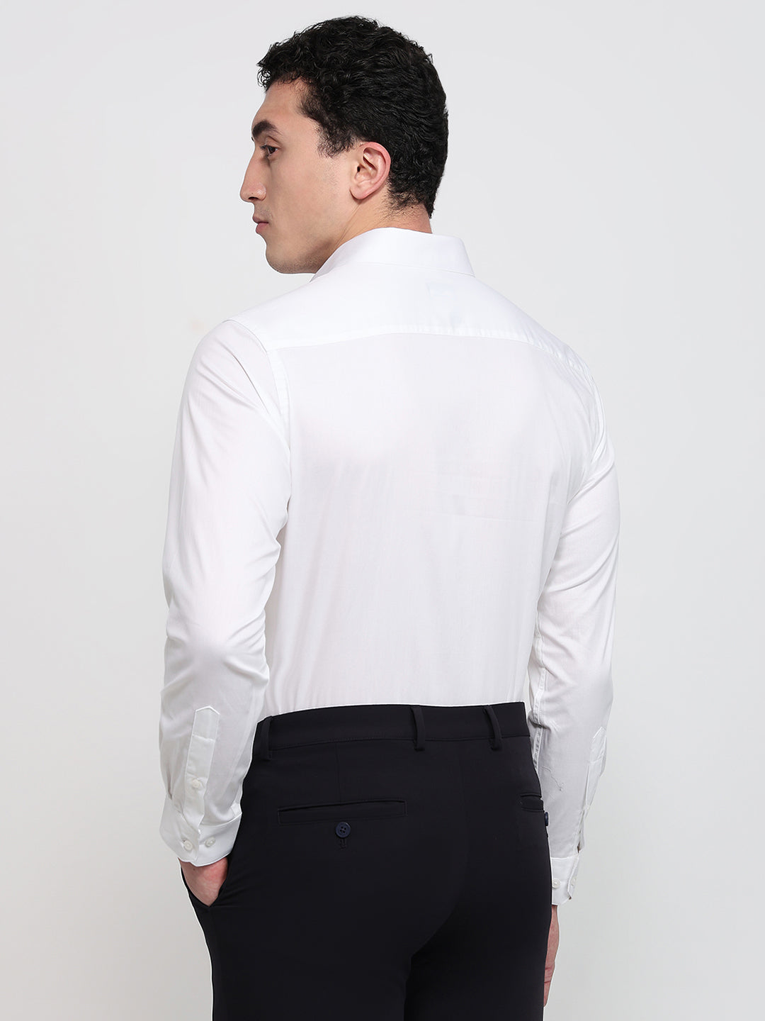 Park Avenue Men White Regular Fit Solid Formal Shirt – MyRaymond