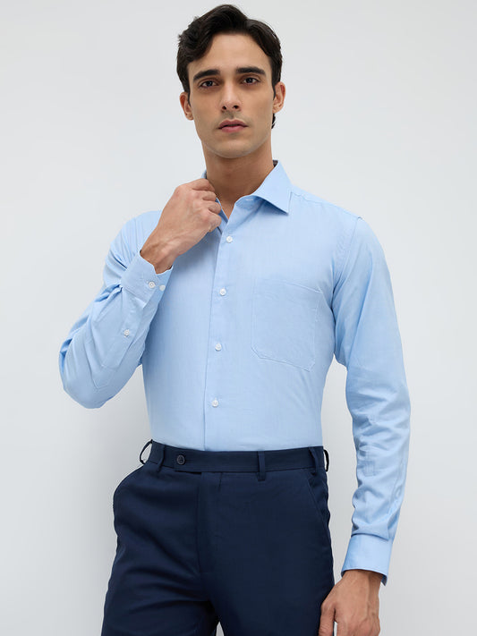 Park Avenue Blue Formal Shirt