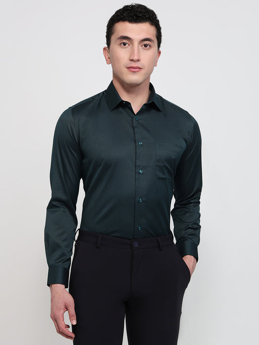 Park Avenue Green Formal Shirt
