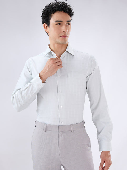Park Avenue Green Formal Shirt