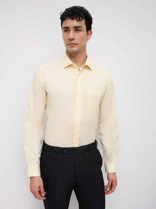 Park Avenue Yellow Formal Shirt