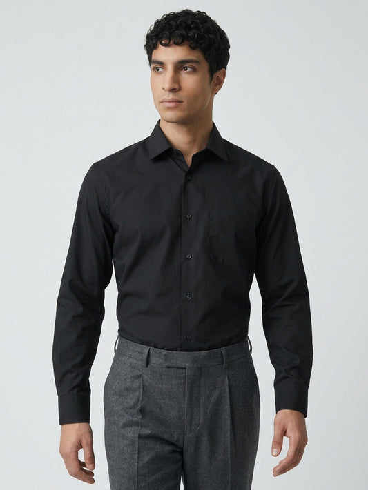 Park Avenue Black Formal Shirt