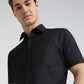 Park Avenue Men Black Regular Fit Formal Shirt