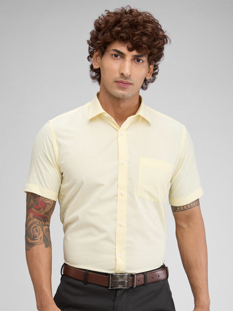 Park Avenue Yellow Formal Shirt