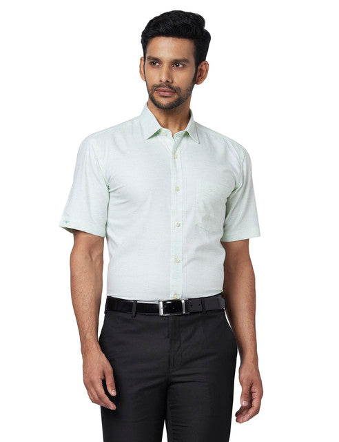 Park Avenue Green Formal Shirt