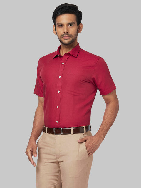 Park Avenue Red Formal Shirt