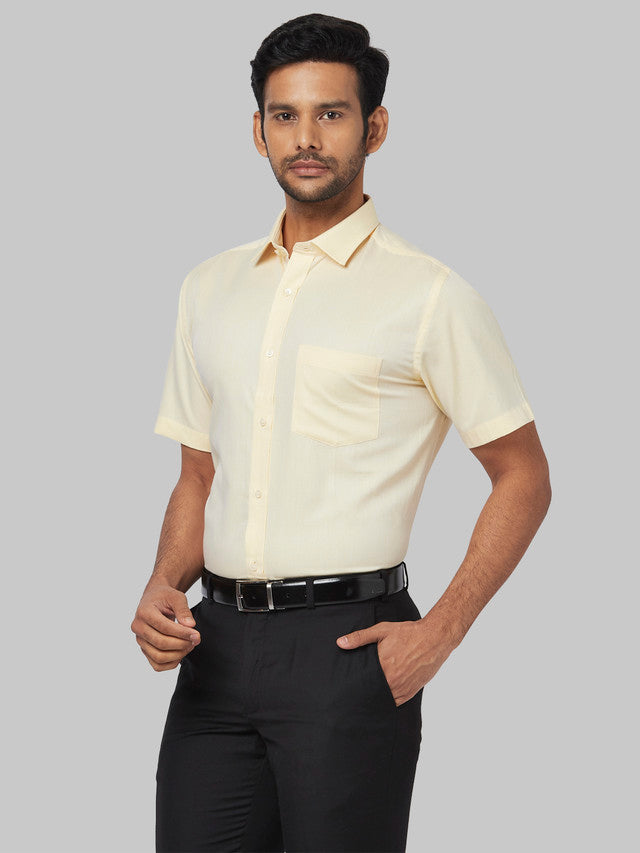 Park Avenue Yellow Formal Shirt