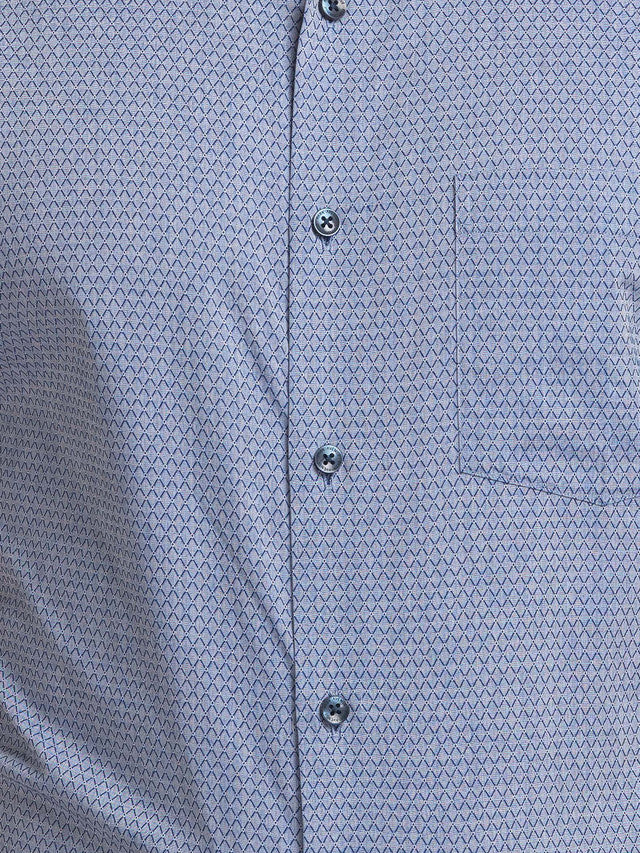 Park Avenue Blue Structure Regular Fit Cotton Formal Shirt