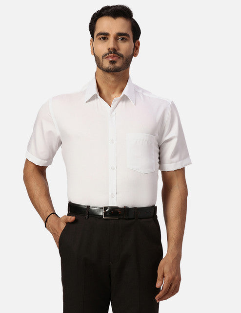 Park Avenue White Formal Shirts