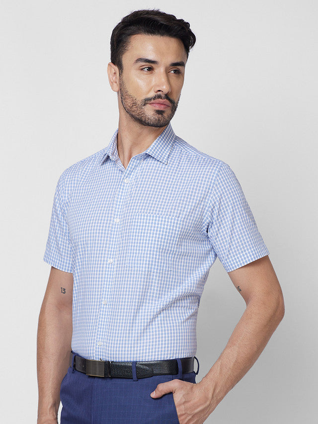 Park Avenue Blue Formal Shirt