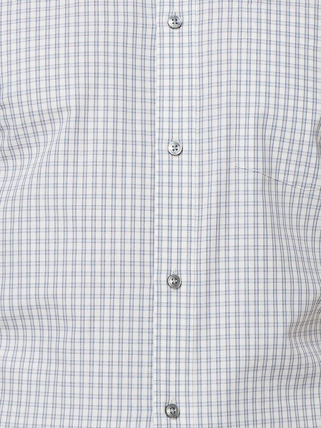 Park Avenue Grey Checks Regular Fit Cotton Formal Shirt