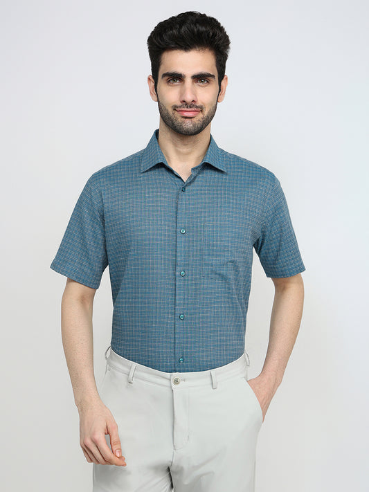 Park Avenue Blue Formal Shirt 