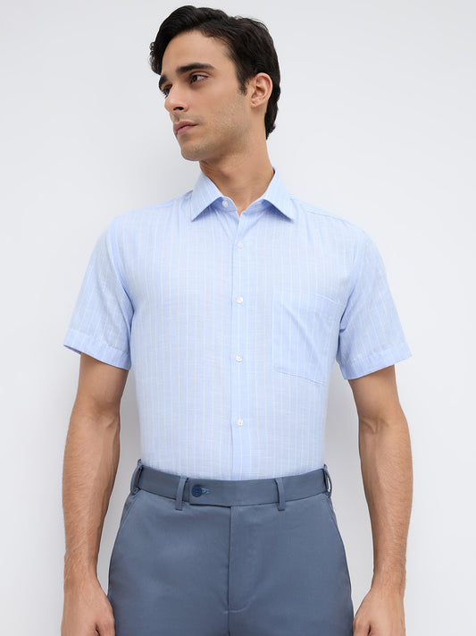 Park Avenue Blue Formal Shirt