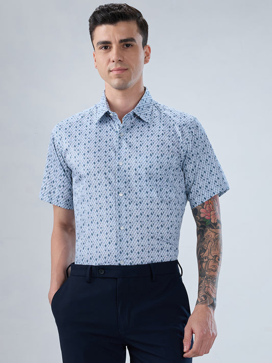 Park Avenue Blue Formal Shirt