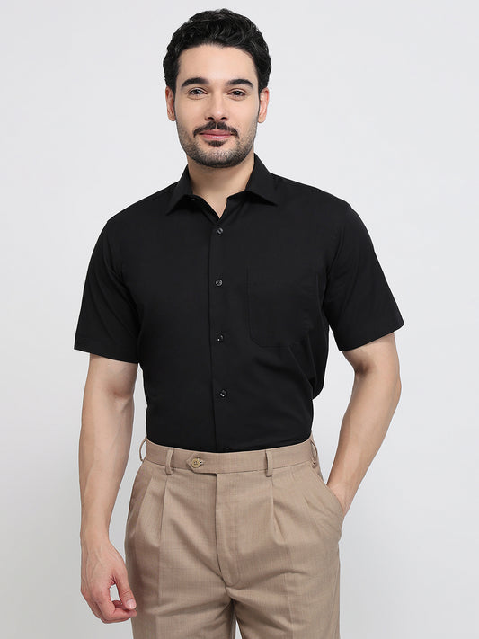 Park Avenue Black Formal Shirt