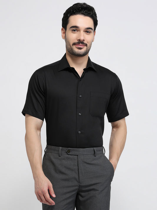Park Avenue Black Formal Shirt