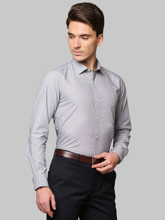 Park Avenue Grey Formal Shirt