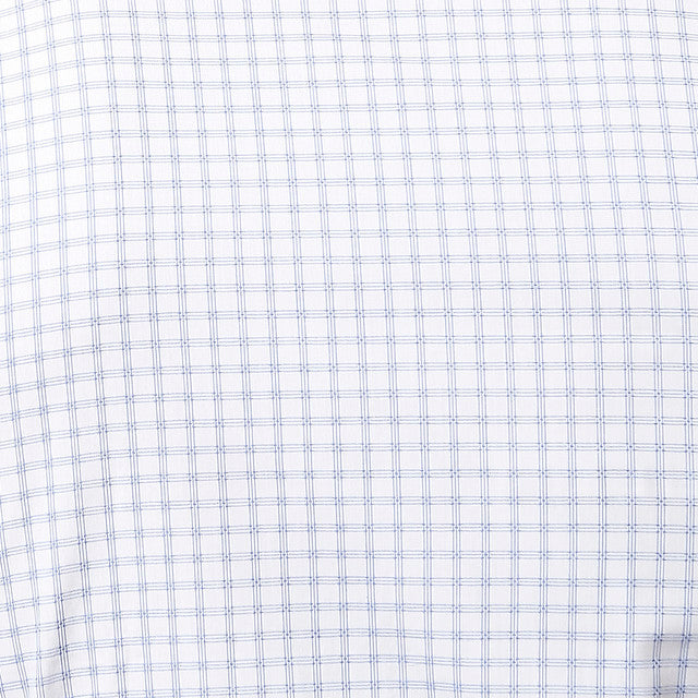 Park Avenue Blue Checks Slim Fit Cotton Formal Shirt