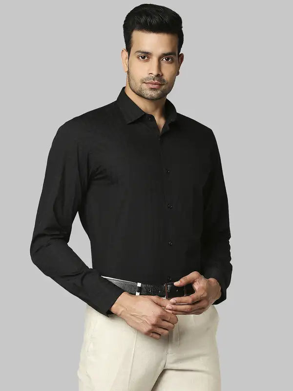 Men Slim Fit Blue Shirt