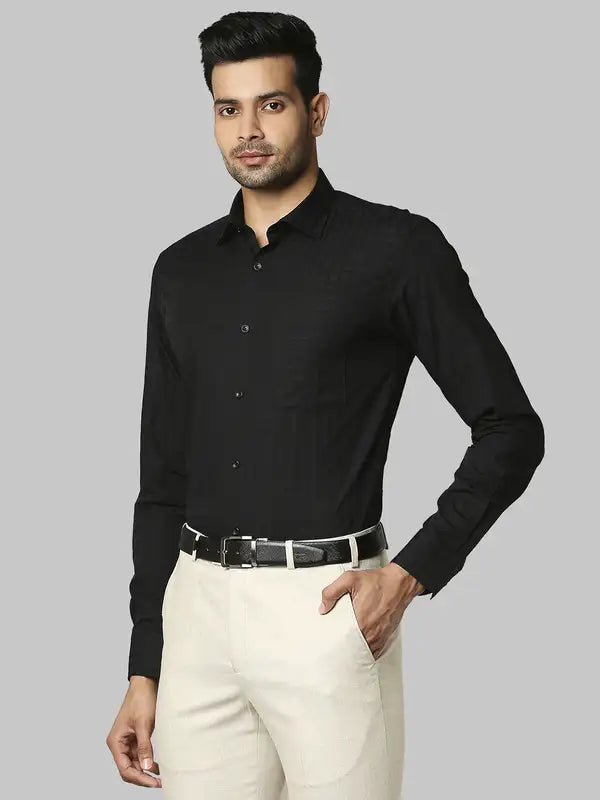 Men Slim Fit Blue Shirt