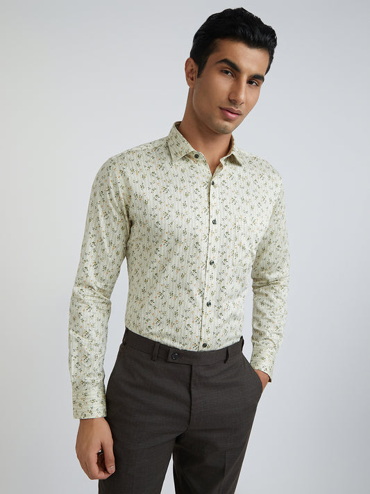 Park Avenue Green Formal Shirt