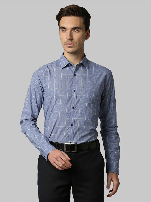 Park Avenue Blue Formal Shirt