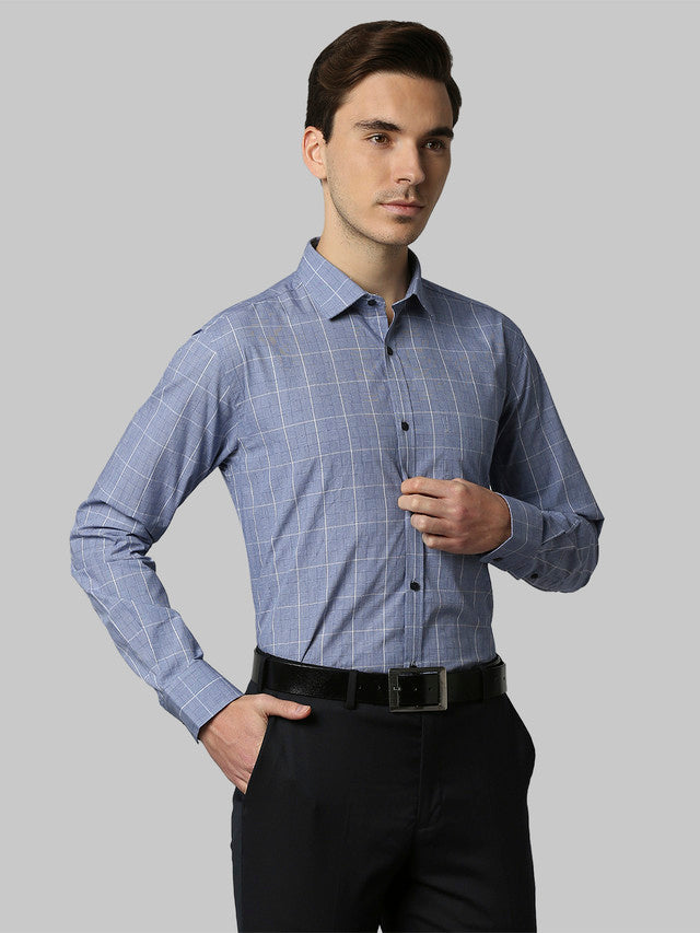 Park Avenue Blue Formal Shirt