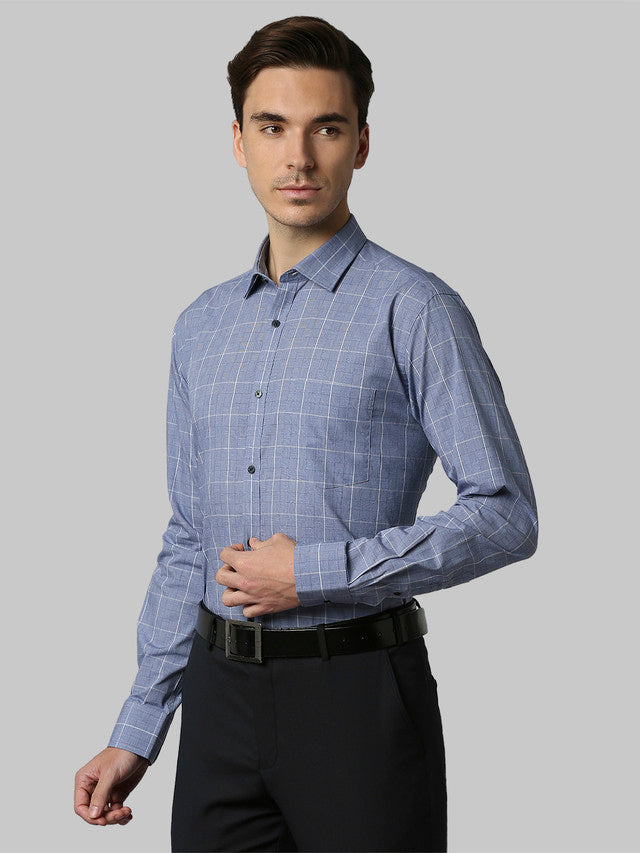 Park Avenue Blue Formal Shirt