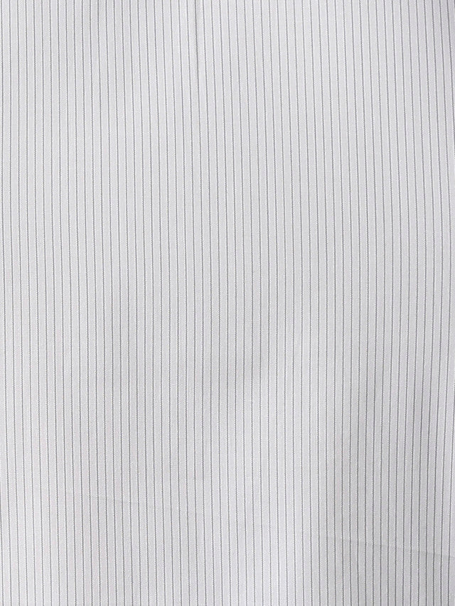 Park Avenue Grey Stripe Slim Fit Cotton Formal Shirt