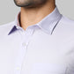 Park Avenue Men Violet Solid Slim Fit Full Sleeve Semi Cut Away Collar Shirt