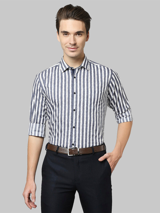 Park Avenue Blue Formal Shirt