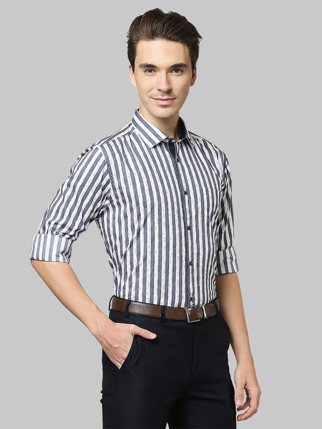 Park Avenue Blue Formal Shirt