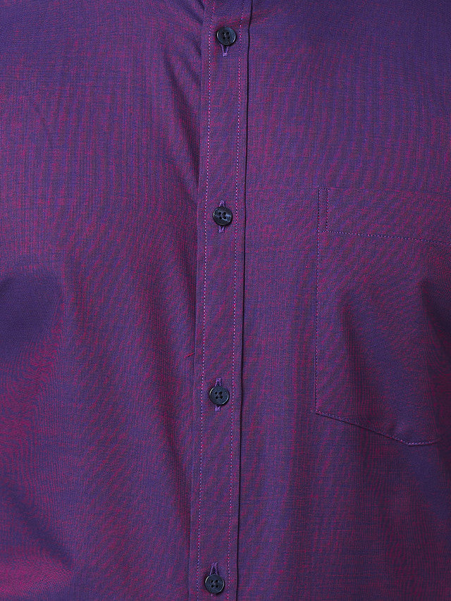 Park Avenue Purple Fil-A-Fil Slim Fit Cotton Formal Shirt