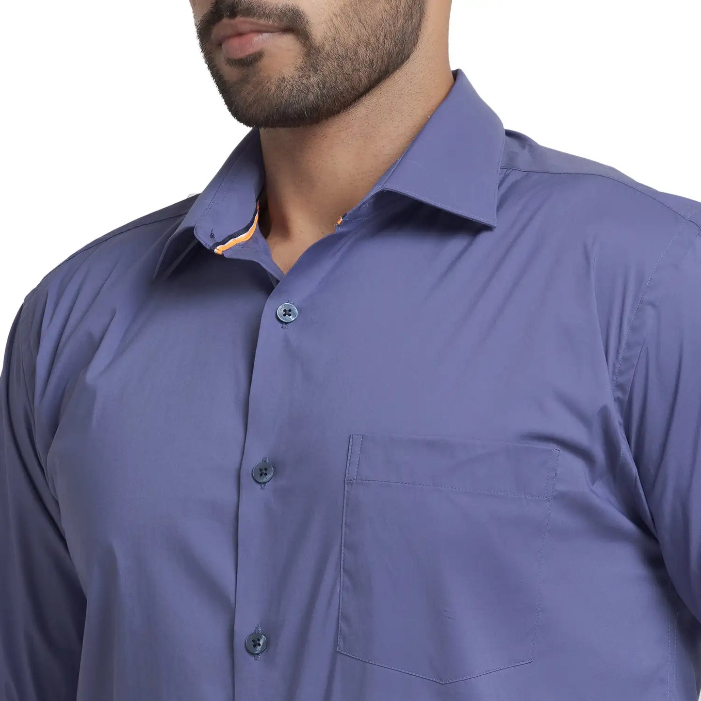 Men Slim Fit Green Shirt