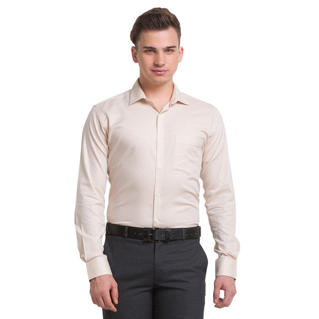 Park Avenue Beige Formal Shirt